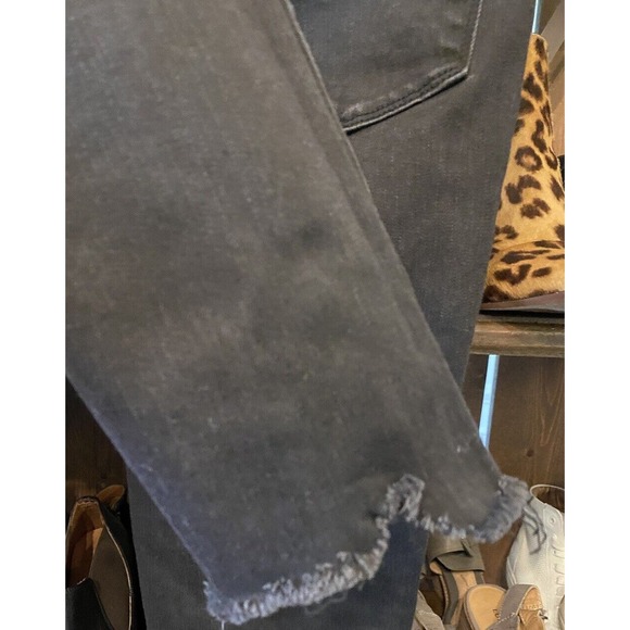NEW Abercrombie & Fitch Super Skinny Ankle High Rise Jean 27 4L‎ Black Raw Ankle - Picture 8 of 9